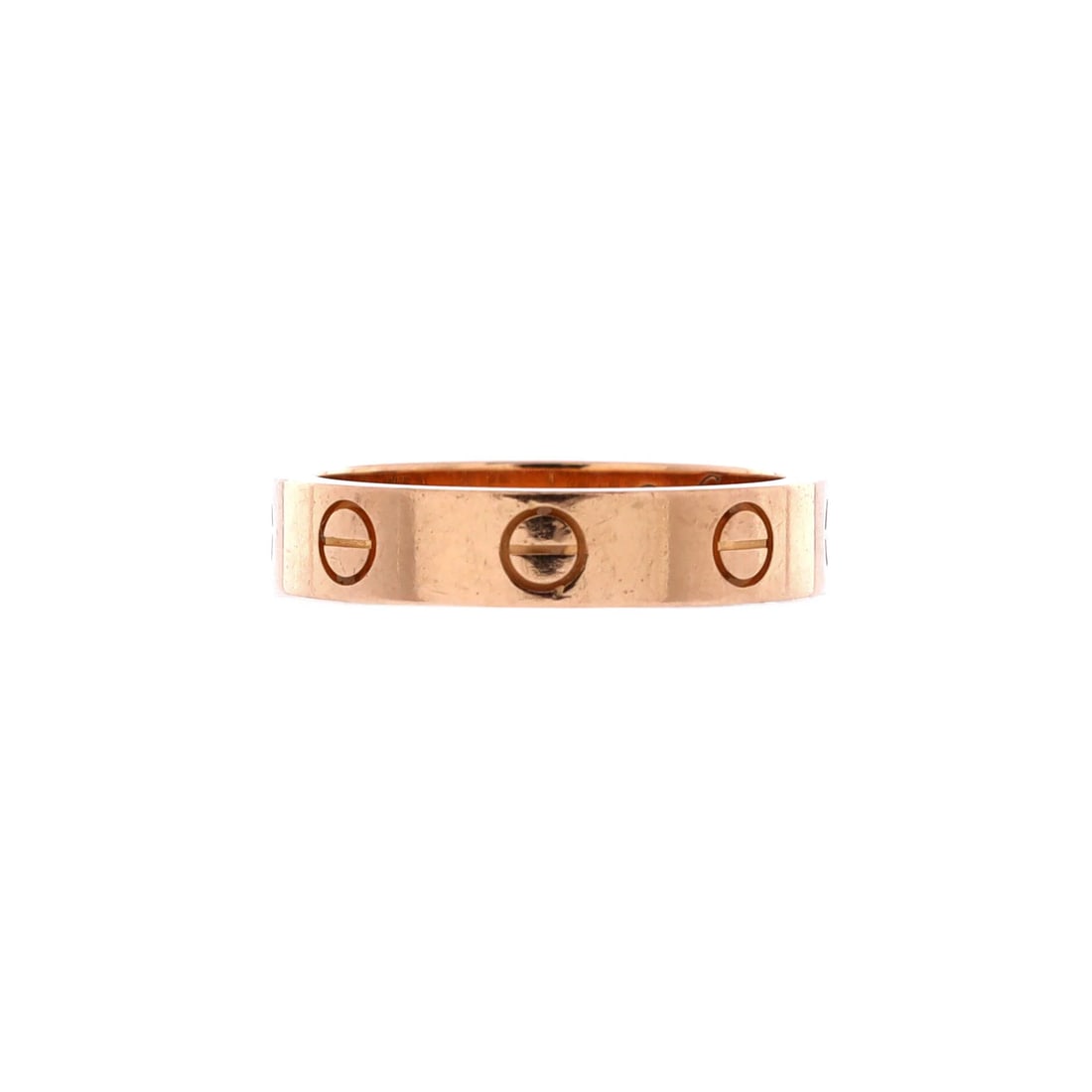 Cartier Love Wedding Band 1 Diamond Ring 18K Rose Gold with Diamond 5.75-51 (1 of 3)