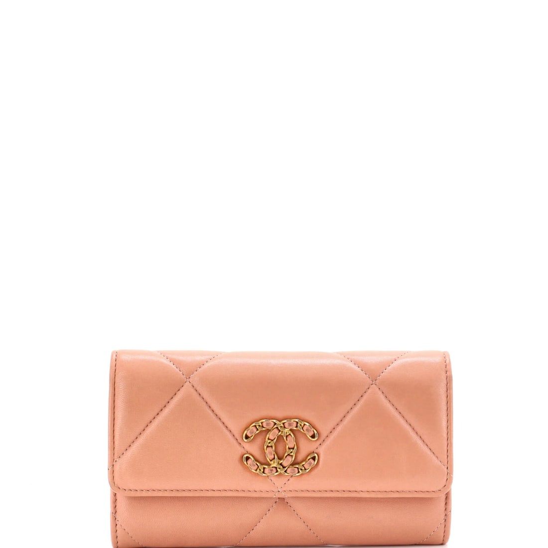Chanel 19 Flap Wallet Quilted Lambskin Long (1 of 7)