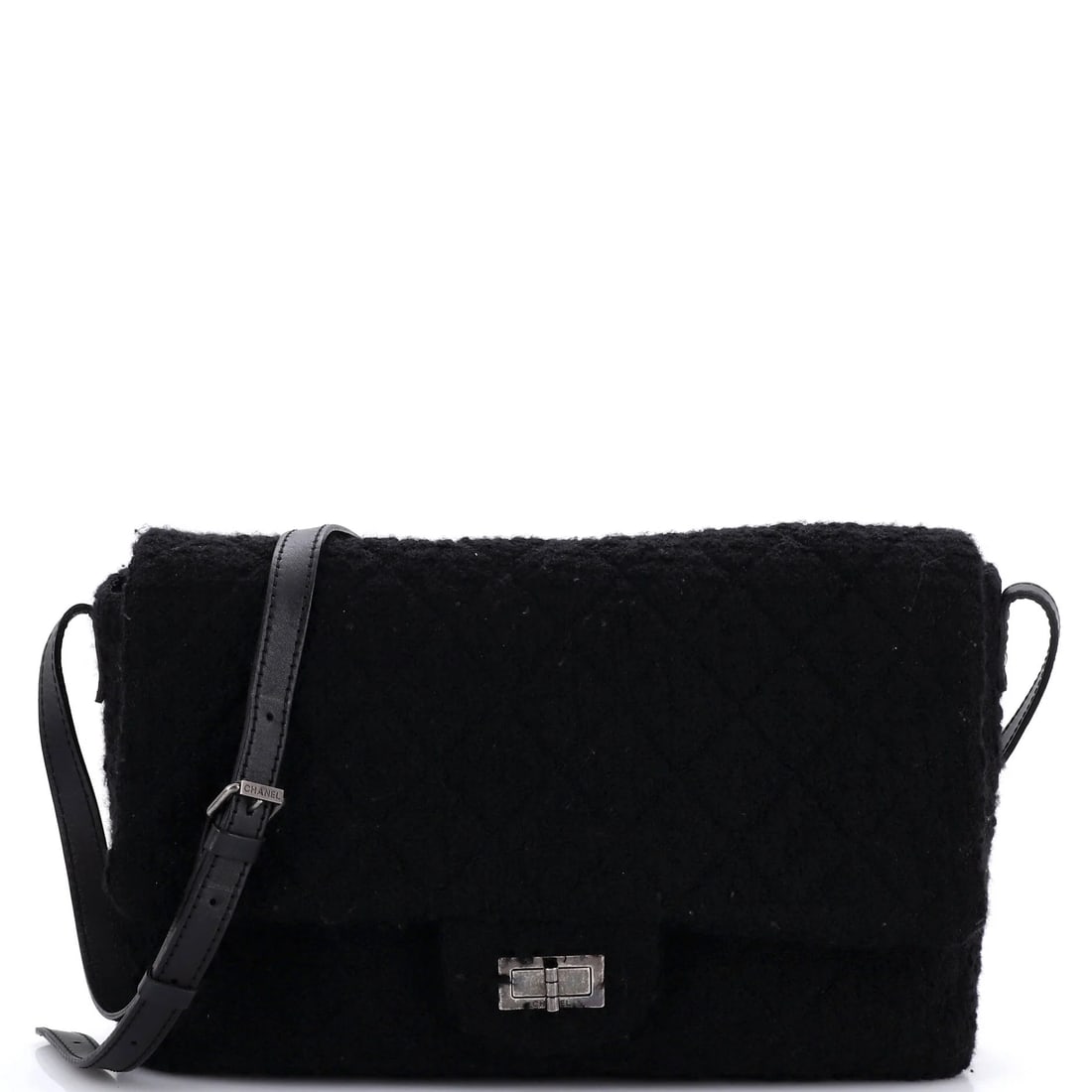 Chanel Easy Reissue Messenger Flap Bag Quilted Tweed XL (1 of 8)