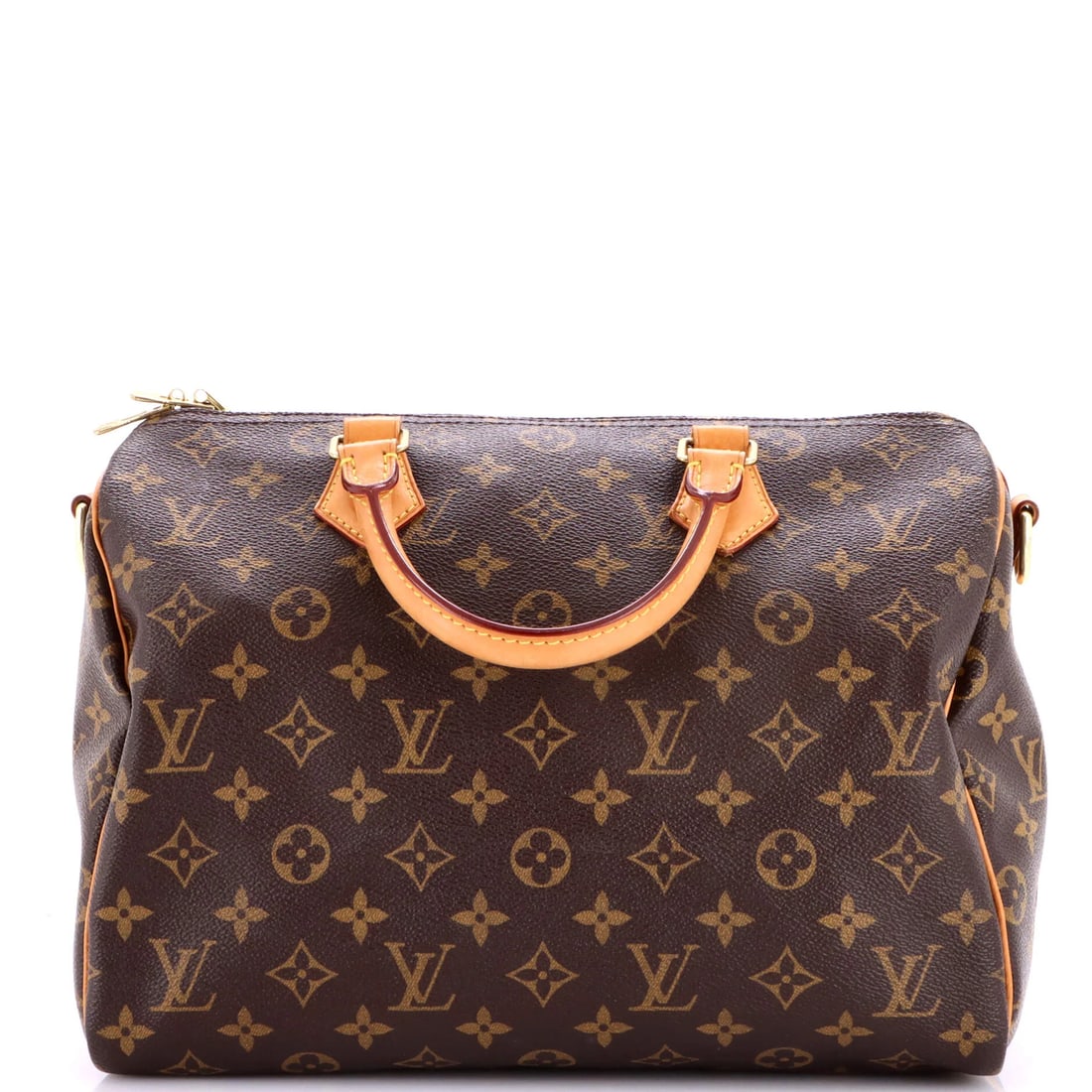 Louis Vuitton Speedy Bandouliere Bag Monogram Canvas 30: Louis Vuitton Speedy Bandouliere Bag Monogram Canvas 30, worked in Monogram coated canvas. It helps to recall that the Speedy is a long-standing favorite for its barrel silhouette. At approximately 12