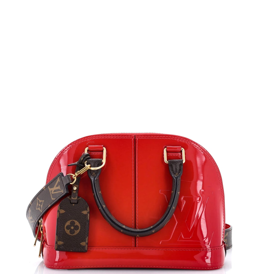 Louis Vuitton Alma Handbag Vernis with Monogram Canvas BB (1 of 9)