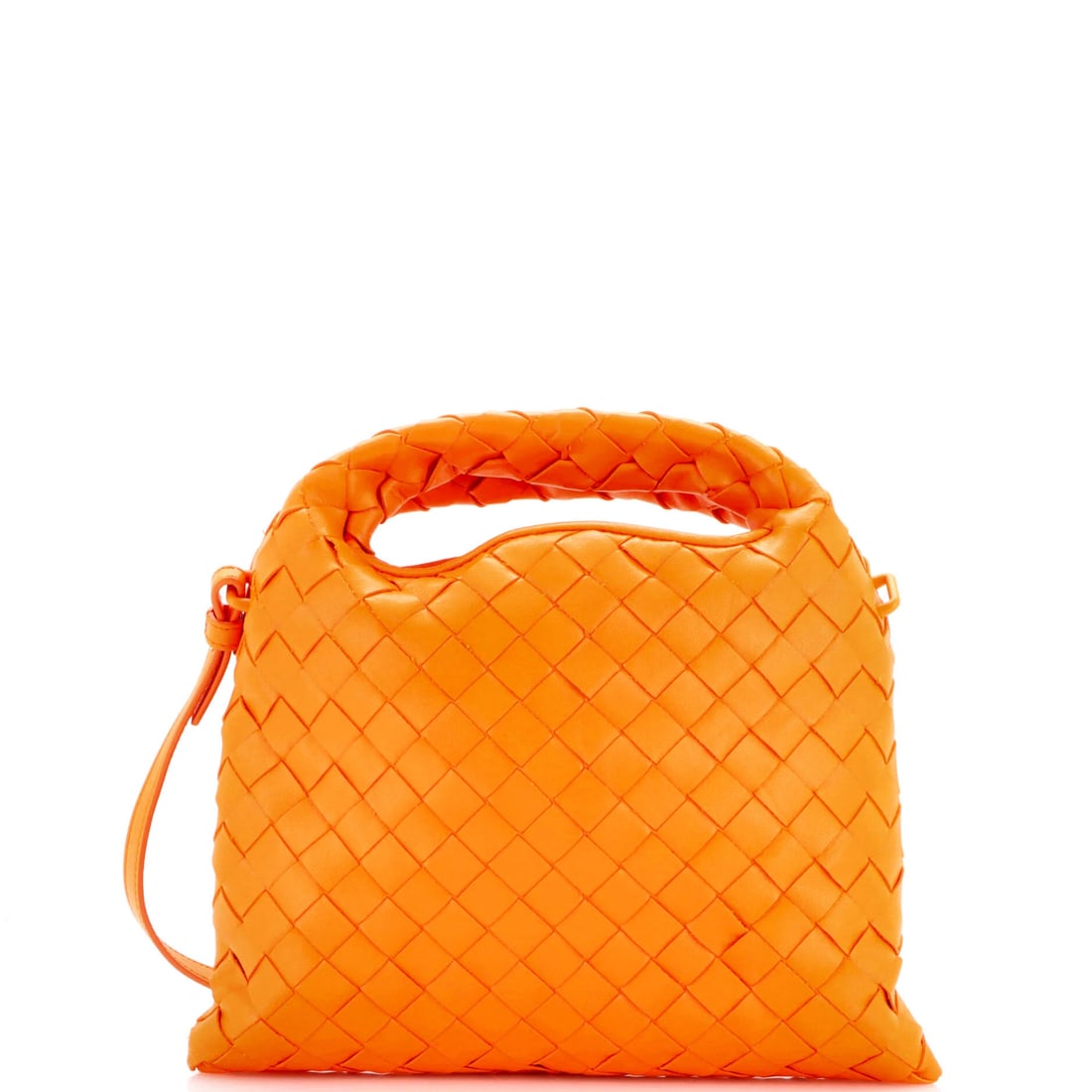 Bottega Veneta Hop Top Handle Bag Intrecciato Nappa Mini: Bottega Veneta Hop Top Handle Bag Intrecciato Nappa Mini, worked in the house's signature Intrecciato woven nappa. Within the house's range, the Hop pairs a slim top handle with the house's woven