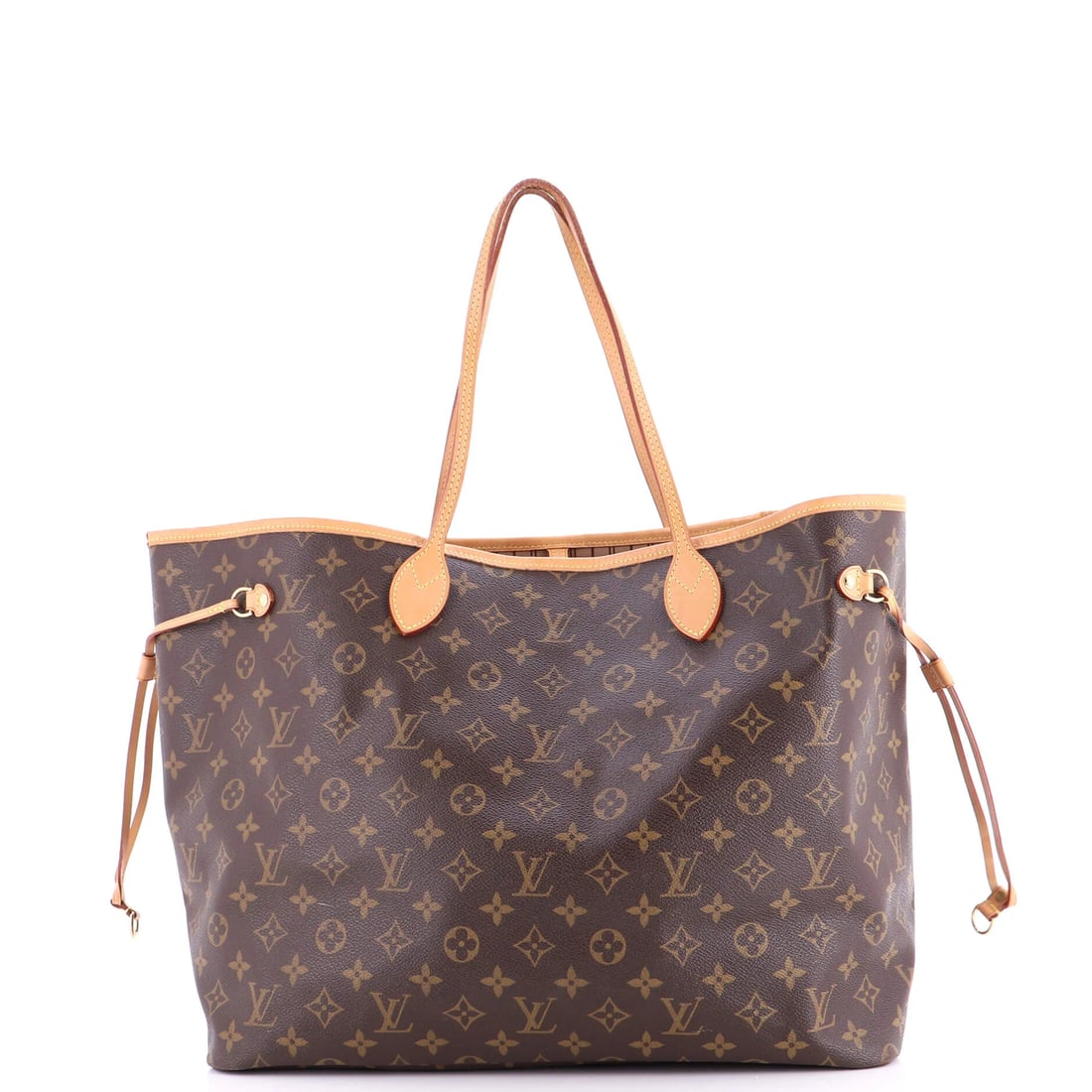 Louis Vuitton Neverfull NM Tote Monogram Canvas GM: A Louis Vuitton Neverfull tote, offered on its own merits. The Neverfull is one of the house's most carried open totes. The bag is sized in the larger GM size. The surface is Monogram coated canvas.