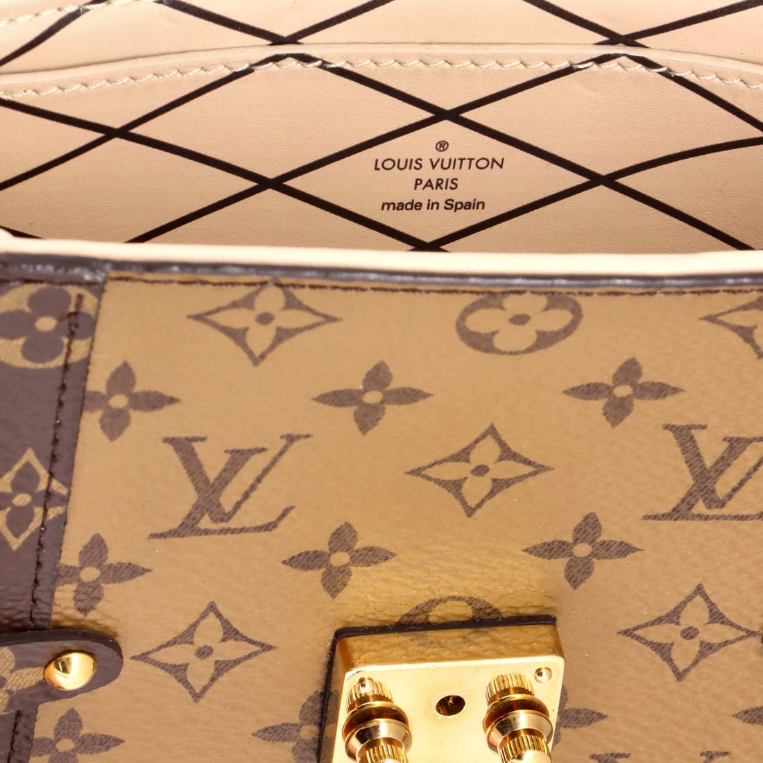 Louis Vuitton Vertical Trunk Pochette Reverse Monogram Canvas - 8