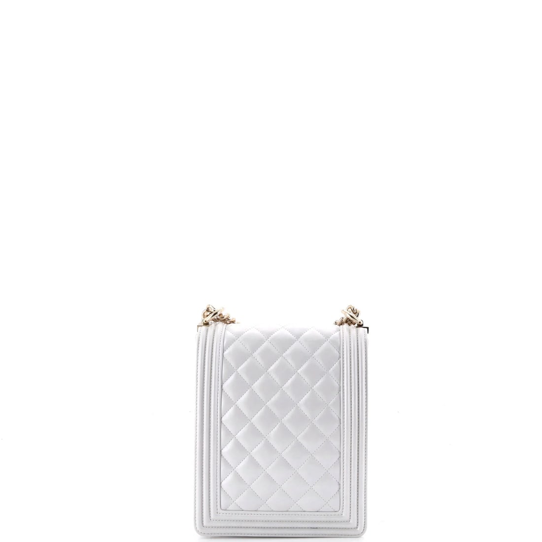 Chanel North South Boy Flap Bag Quilted Iridescent Calfskin Small: Chanel's North South Boy Flap Bag Iridescent leads with disciplined lines and a carry profile built for real use, rendered in quilted calfskin leather. The Small format strikes a versatile middle grou