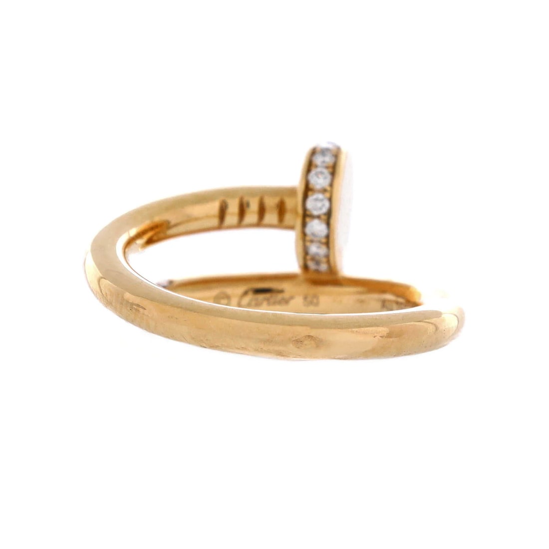 Cartier Juste un Clou Ring 18K Yellow Gold and Diamonds 5.25-50 (1 of 7)