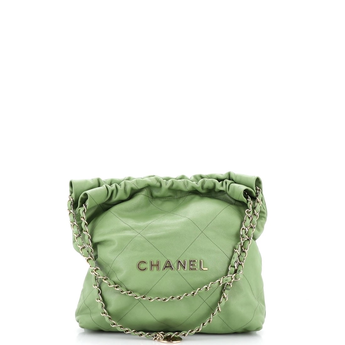 Chanel 22 Chain Hobo Quilted Caviar Small: Few silhouettes telegraph their maker like the Chanel Chain Hobo, and this one does it with ease, rendered in quilted caviar leather. Presented in the Small size for an easy, everyday footprint. Revie