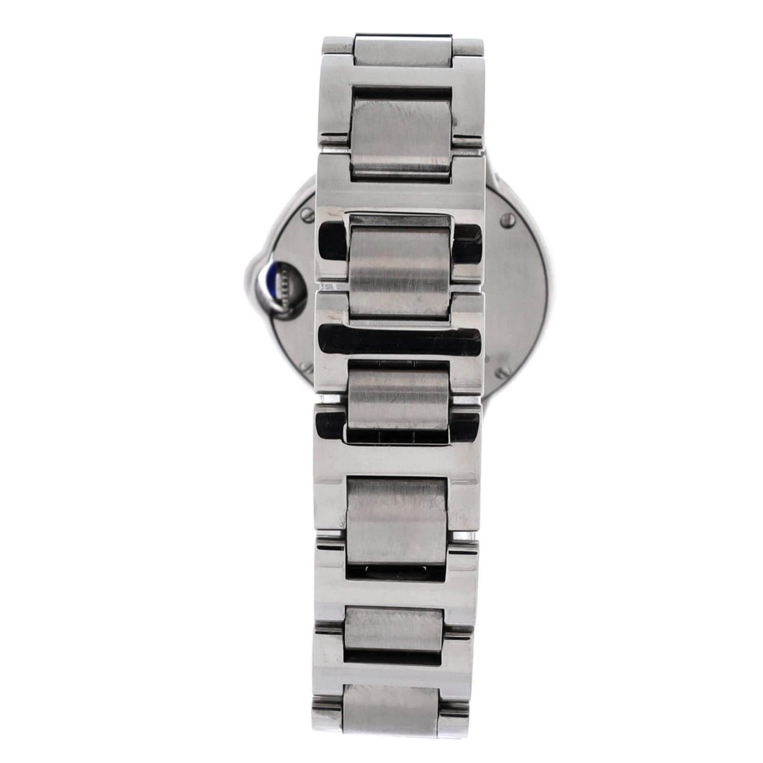 Cartier Ballon Bleu de Cartier Quartz Watch Stainless Steel with Diamond Markers 28: Cartier's Ballon Bleu de Cartier Quartz Watch with Markers carries the kind of case-and-dial harmony watch buyers look for, with a Stainless Steel case and a 28mm diameter. It is specified with quartz