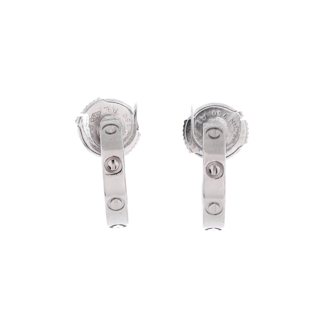 Cartier Love Hoop Earrings 18K White Gold Small (1 of 5)
