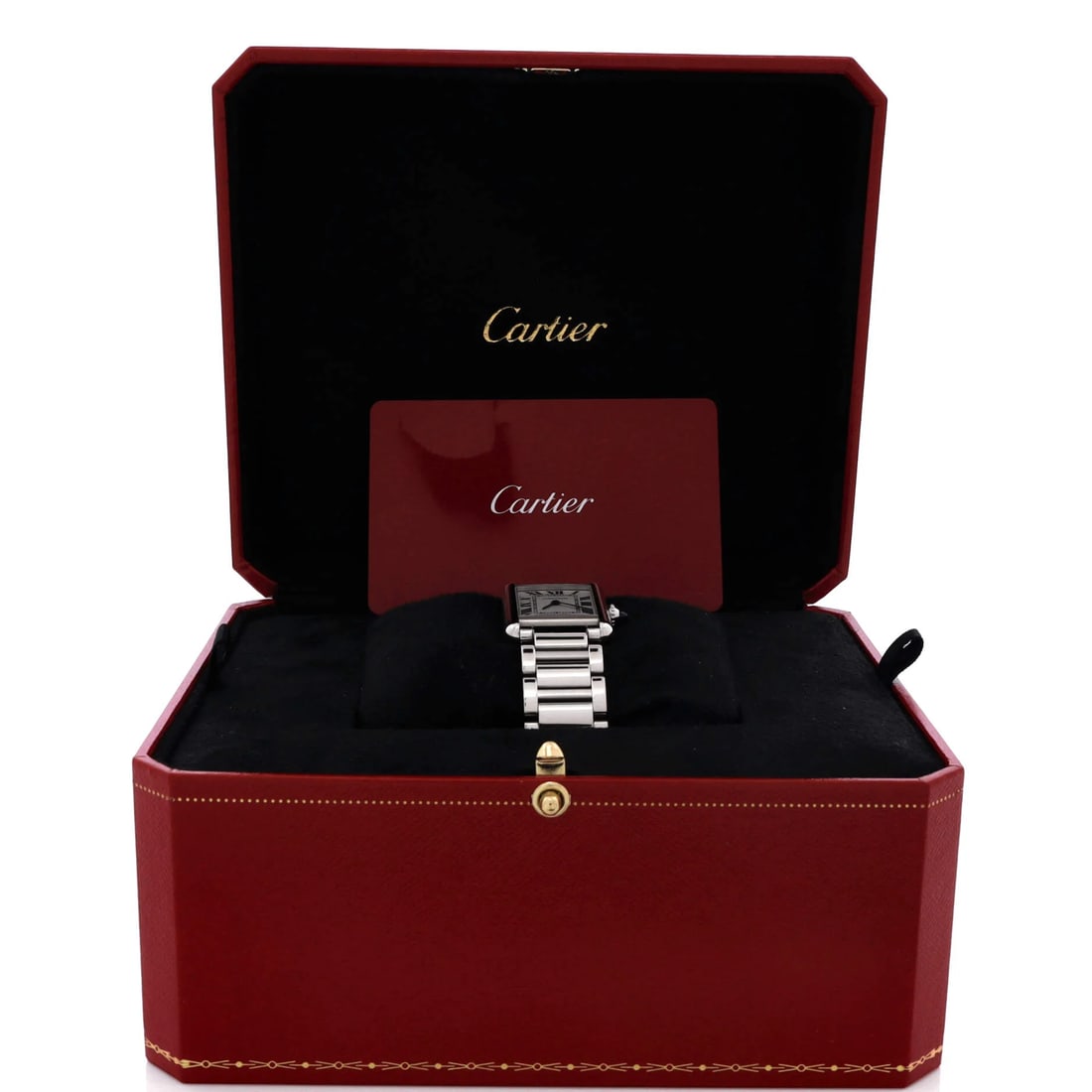 Cartier Must de Cartier Tank Quartz Watch Stainless Steel 22 (1 of 6)