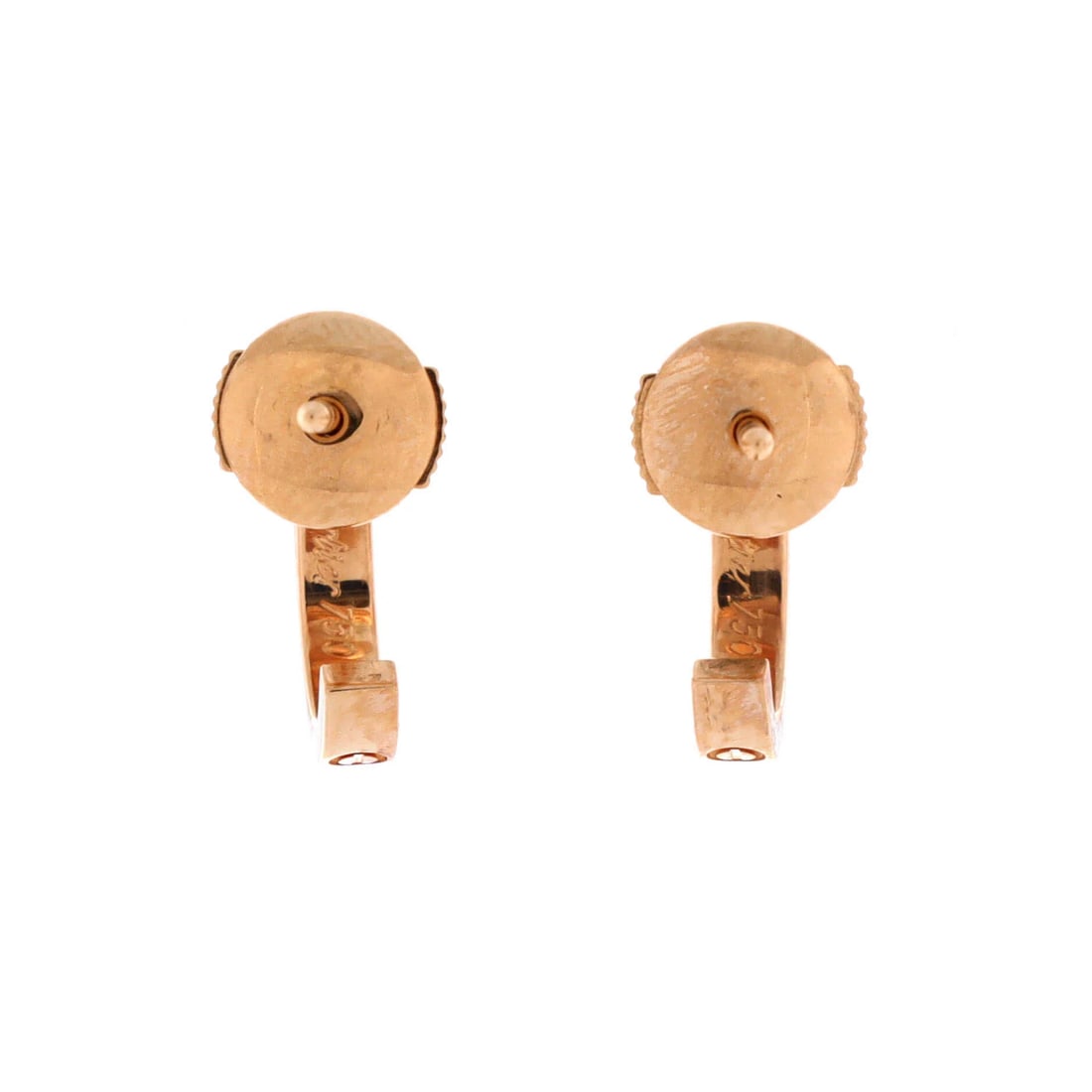 Cartier Love Hoop Earrings 18K Rose Gold Small: Cartier's Love Hoop Earrings opens this lot with the confidence of a well-known house design. Proportion is the quiet achievement here, sized to register without ever overwhelming. Collectors often no