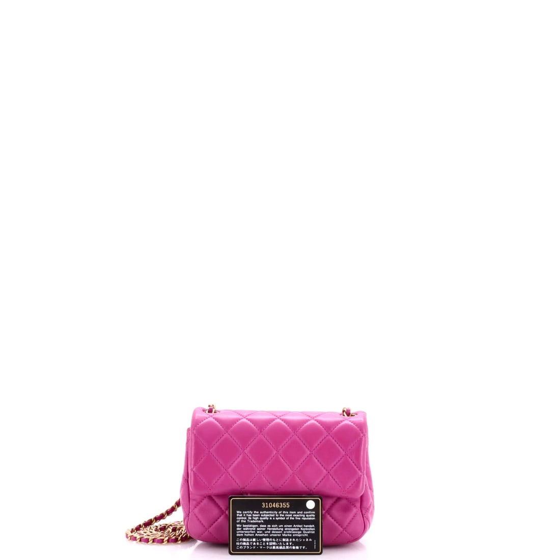 Chanel Classic Single Flap Top Handle Bag Quilted Lambskin Mini: Chanel Single Flap Top Handle Bag opens this lot with the kind of confident structure that needs little explanation, rendered in quilted lambskin leather. It comes in the Classic size, a scale that pl
