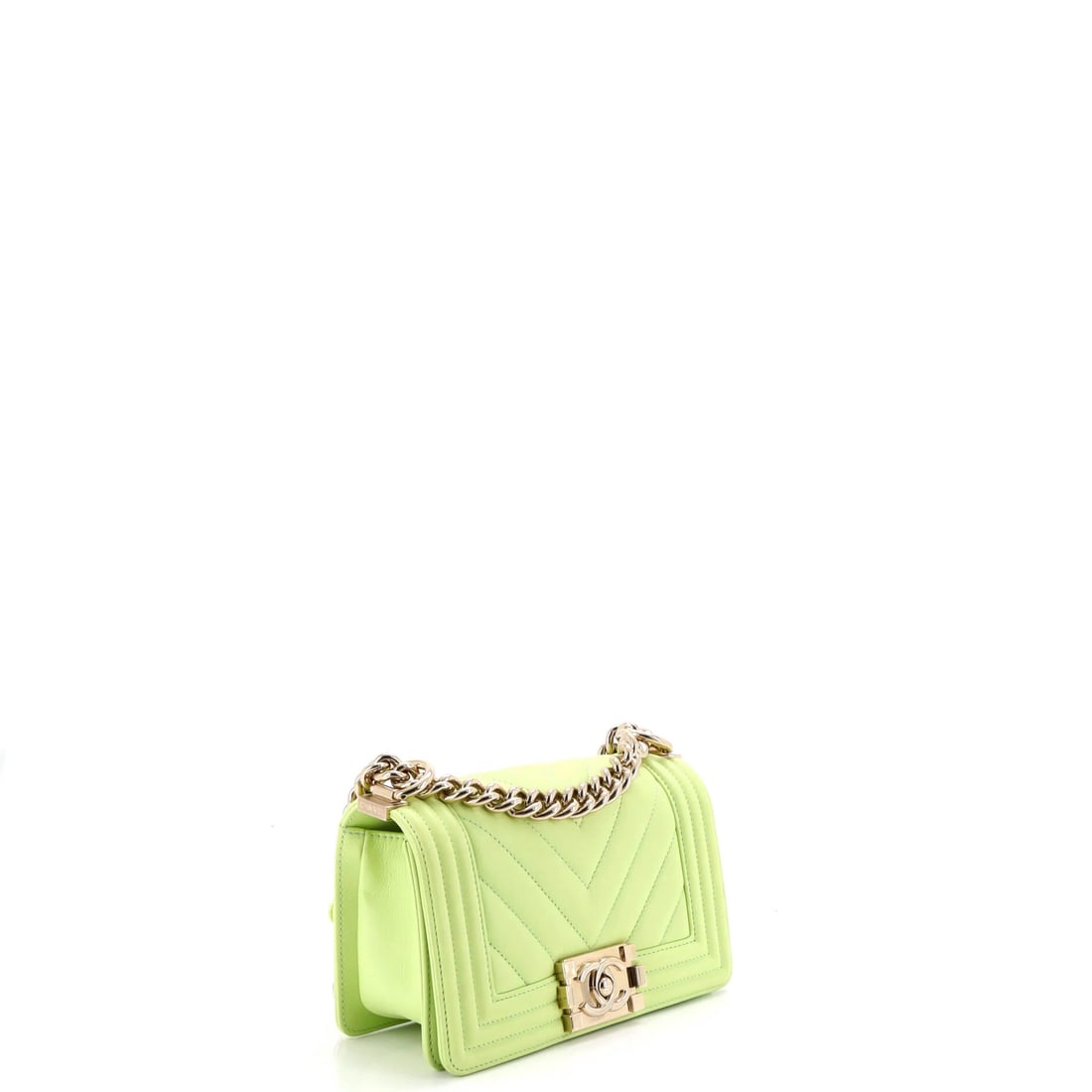 Chanel Boy Flap Bag Quilted Lambskin with Gradient Crystal Detail Old Medium (1 of 3)