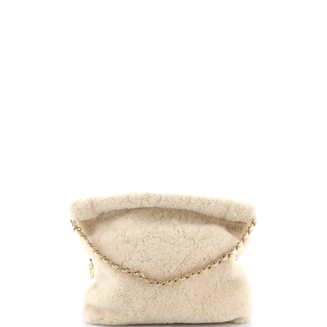 Chanel 22 Chain Hobo CC Eyelet Embroidered Calfskin Mini: From Chanel, the Chain Hobo CC Eyelet Embroidered arrives with the poise of a design that knows exactly what it is, rendered in calfskin leather. Presented in the Mini size for an easy, everyday footp