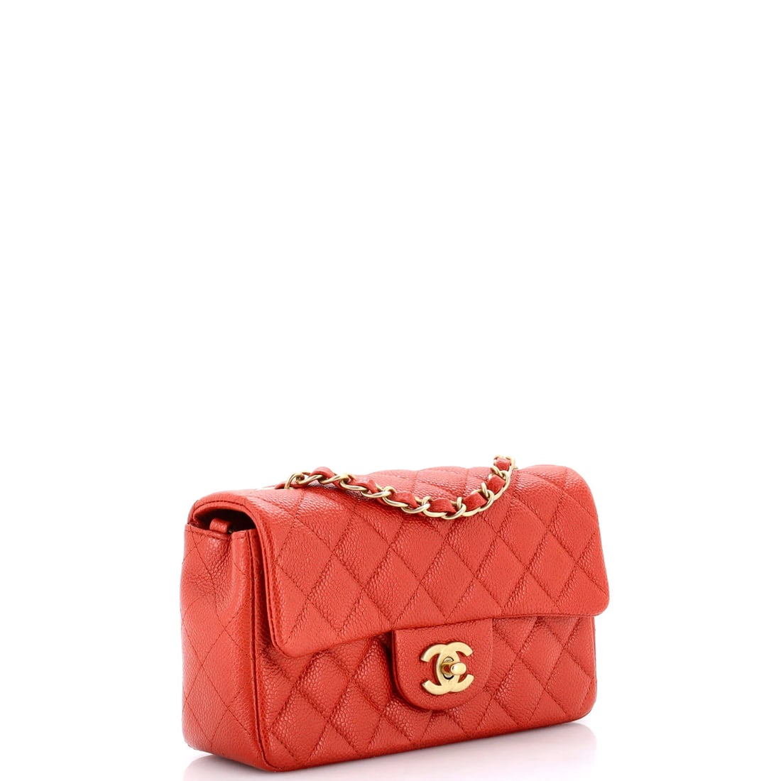 Chanel Bracelet On Chain Flap Bag Quilted Caviar Mini (1 of 4)