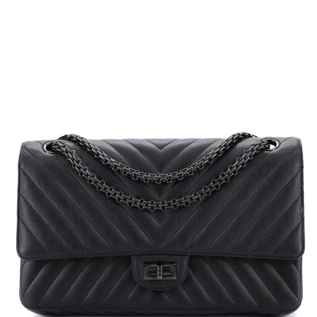 Chanel Square Classic Single Flap Bag Quilted Crumpled Calfskin Mini (1 of 2)