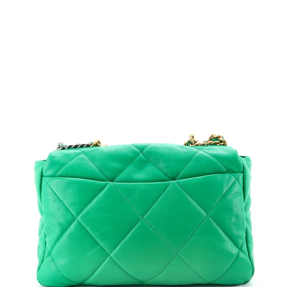 Chanel 19 Flap Bag Quilted Leather Large: From Chanel, the Flap Bag arrives with the poise of a design that knows exactly what it is, rendered in quilted leather. It comes in the Large size, a scale that places it neatly within the family. It