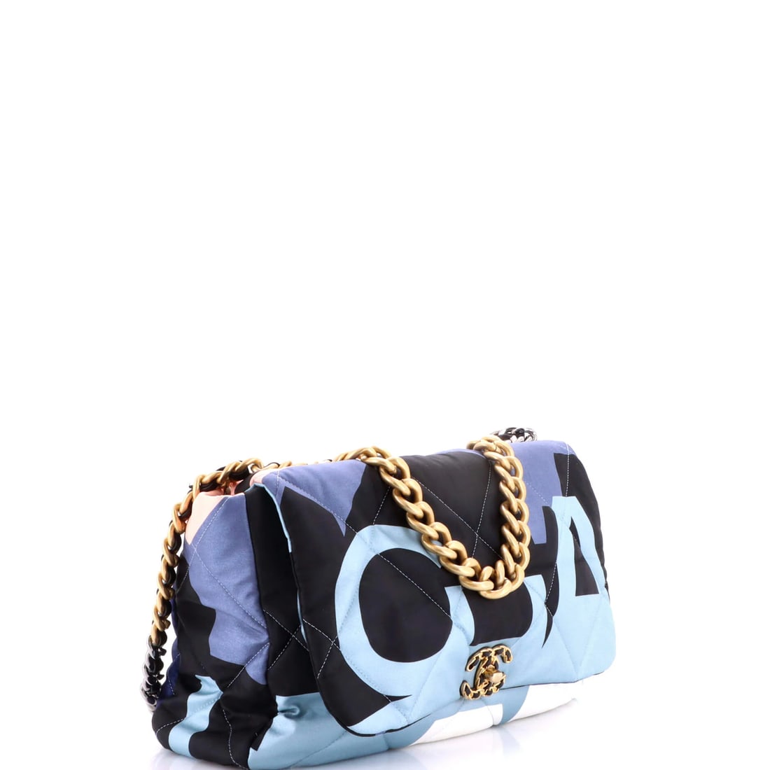 Chanel 19 Flap Bag Crochet Quilted Calfskin Medium (1 of 4)