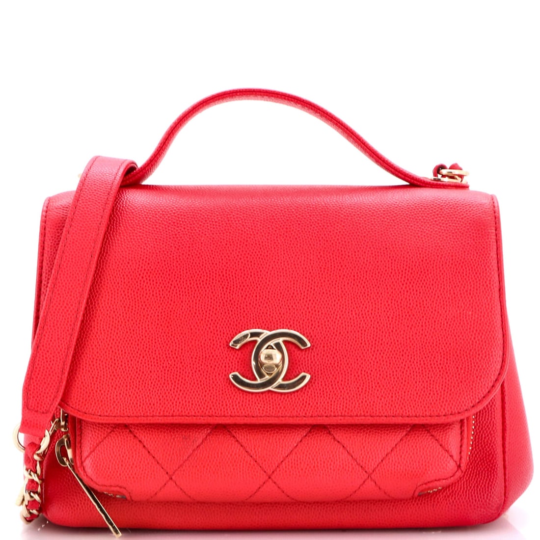 Chanel Business Affinity Flap Bag Quilted Caviar Mini: From Chanel, the Business Affinity Flap Bag arrives with the poise of a design that knows exactly what it is, rendered in quilted caviar leather. It comes in the Mini size, a scale that places it neat