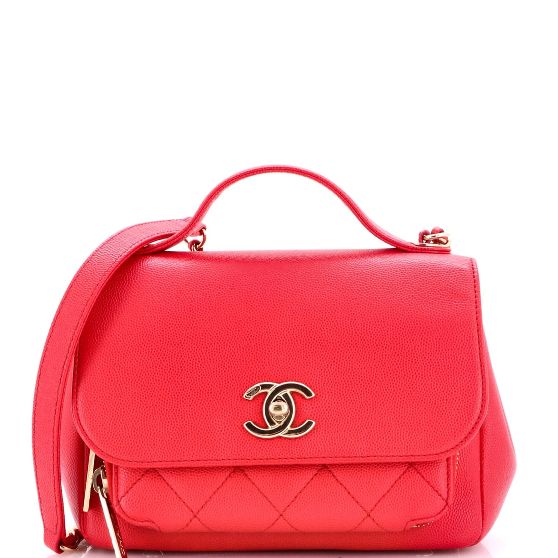 Chanel Business Affinity Flap Clutch with Chain Quilted Caviar (1 of 3)
