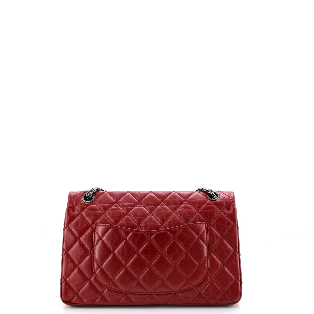 Chanel CC Frame Flap Clutch with Chain Quilted Patent: Crisp and self-assured, the Chanel CC Frame Flap Clutch with Chain wears its house identity without raising its voice, rendered in quilted patent. Its measured 5 by 6 by 2 inch footprint gives bidders