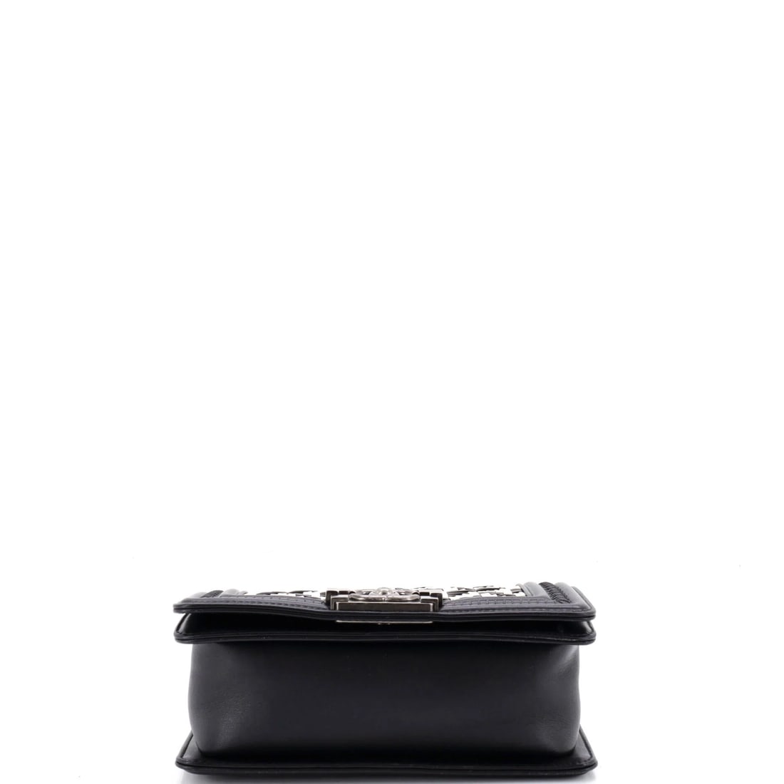 Chanel Boy Flap Bag Shearling with Leather Old Medium (1 of 4)