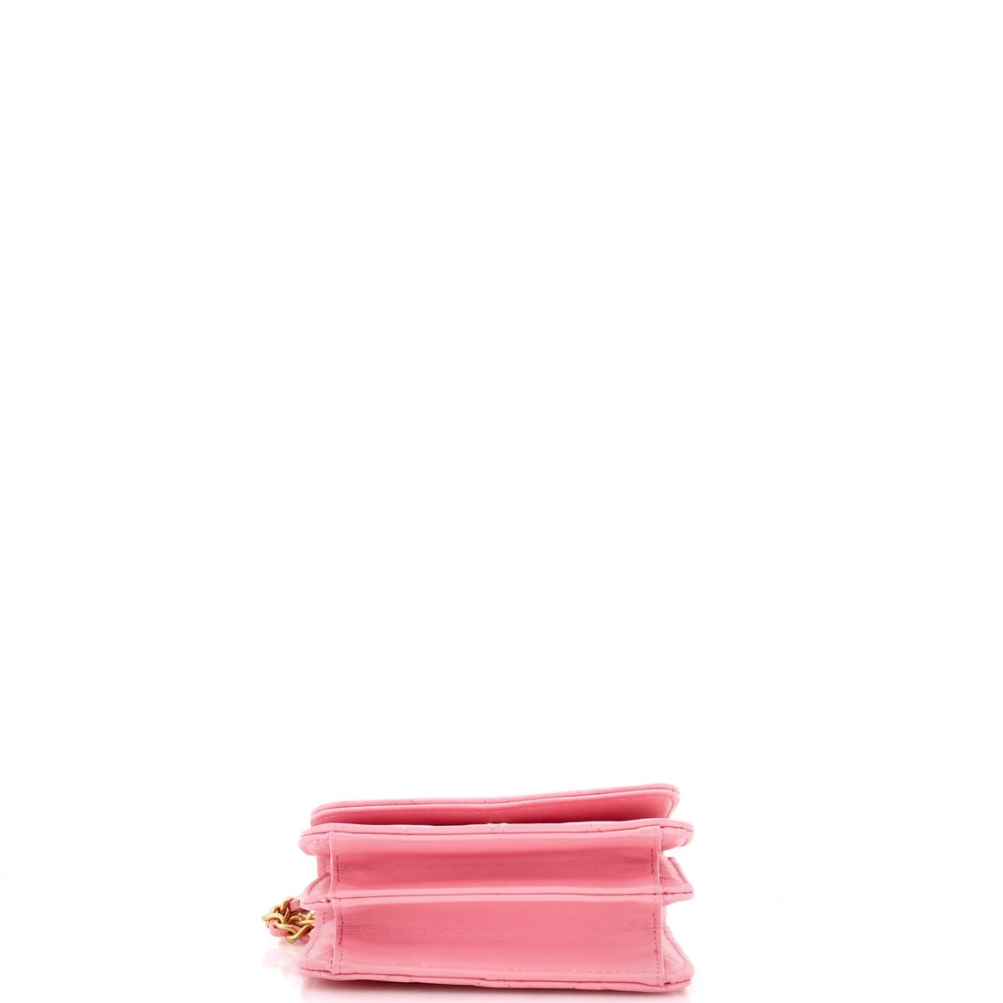 Chanel Woven Top Handle CC Flap Clutch on Chain Quilted Lambskin Small: The Chanel Woven Top Handle CC Flap Clutch on Chain sets the tone for this lot with a shape collectors recognize instantly, rendered in quilted lambskin leather. The Small format strikes a versatile m