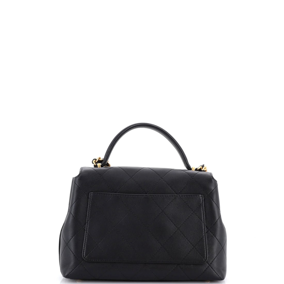Chanel CC Top Handle Flap Bag Quilted Calfskin Large (1 of 6)