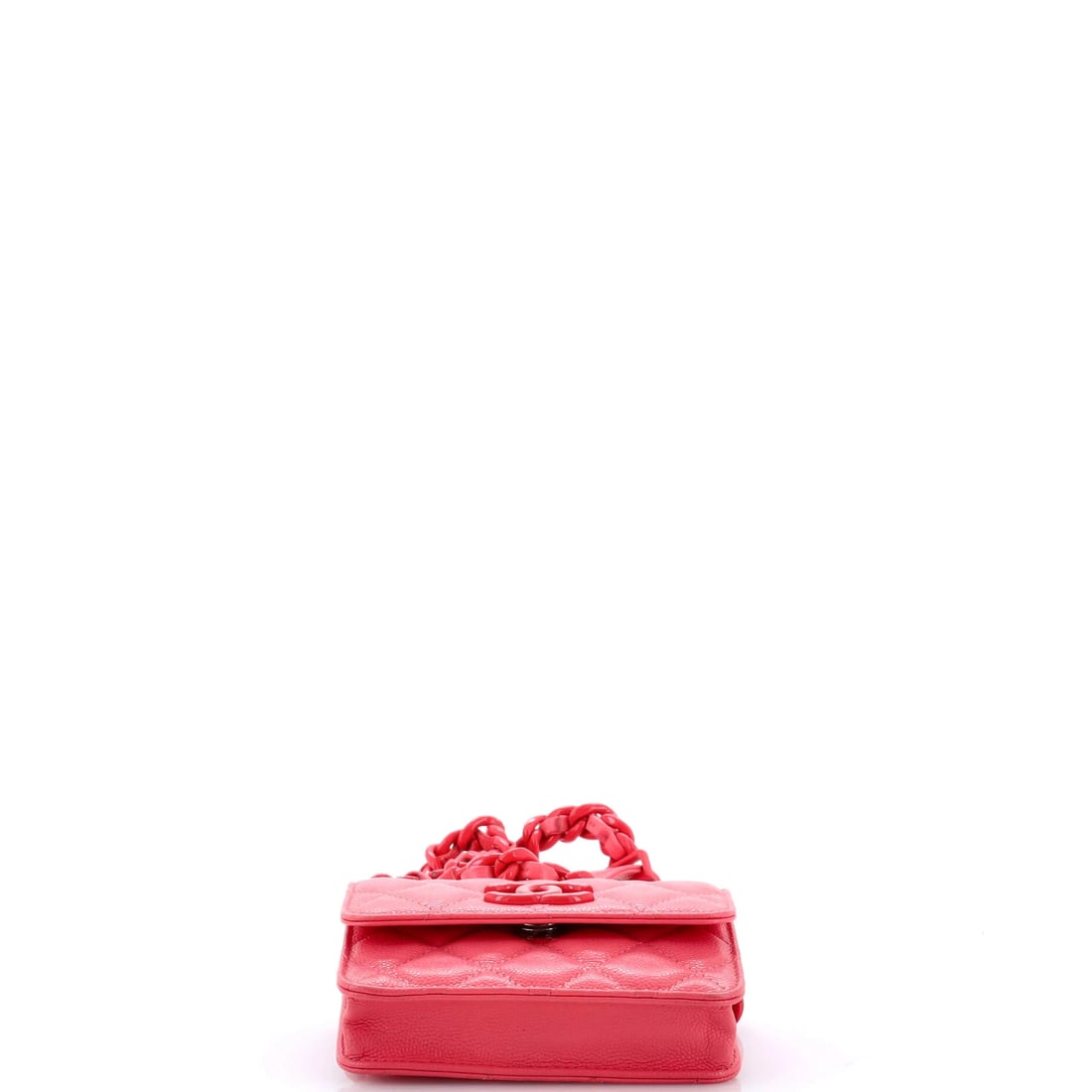Chanel Classic Flap Wallet Crossbody Bag Quilted Caviar Mini: The Chanel Flap Wallet Crossbody Bag opens with the balanced proportion and finish that define the model, rendered in quilted caviar leather. Presented in the Classic size for an easy, everyday footpr