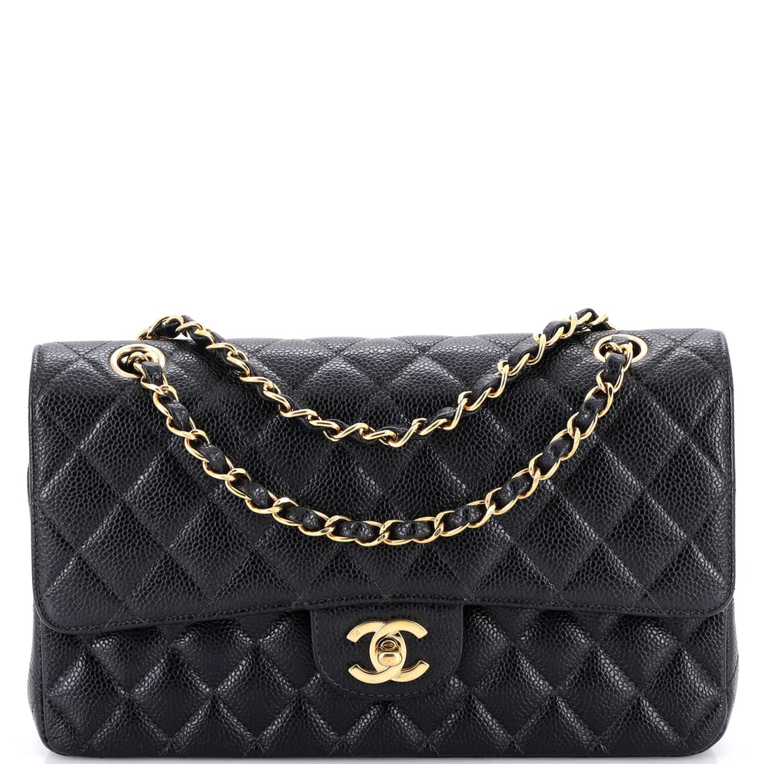 Chanel Classic Double Flap Bag Quilted Caviar Small (1 of 6)
