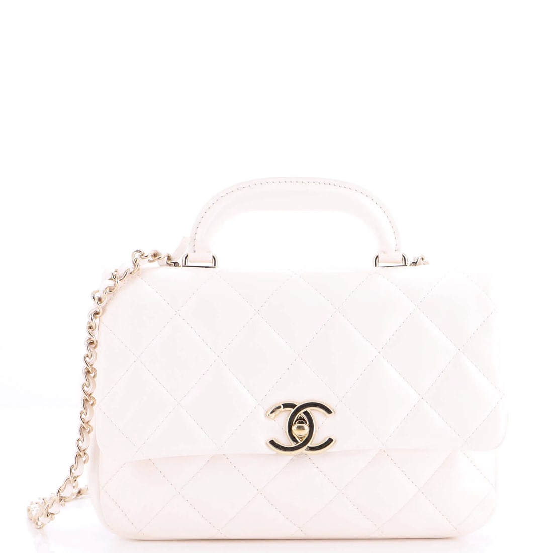 Chanel Classic Single Flap Bag Quilted Metallic Lambskin Mini (1 of 3)