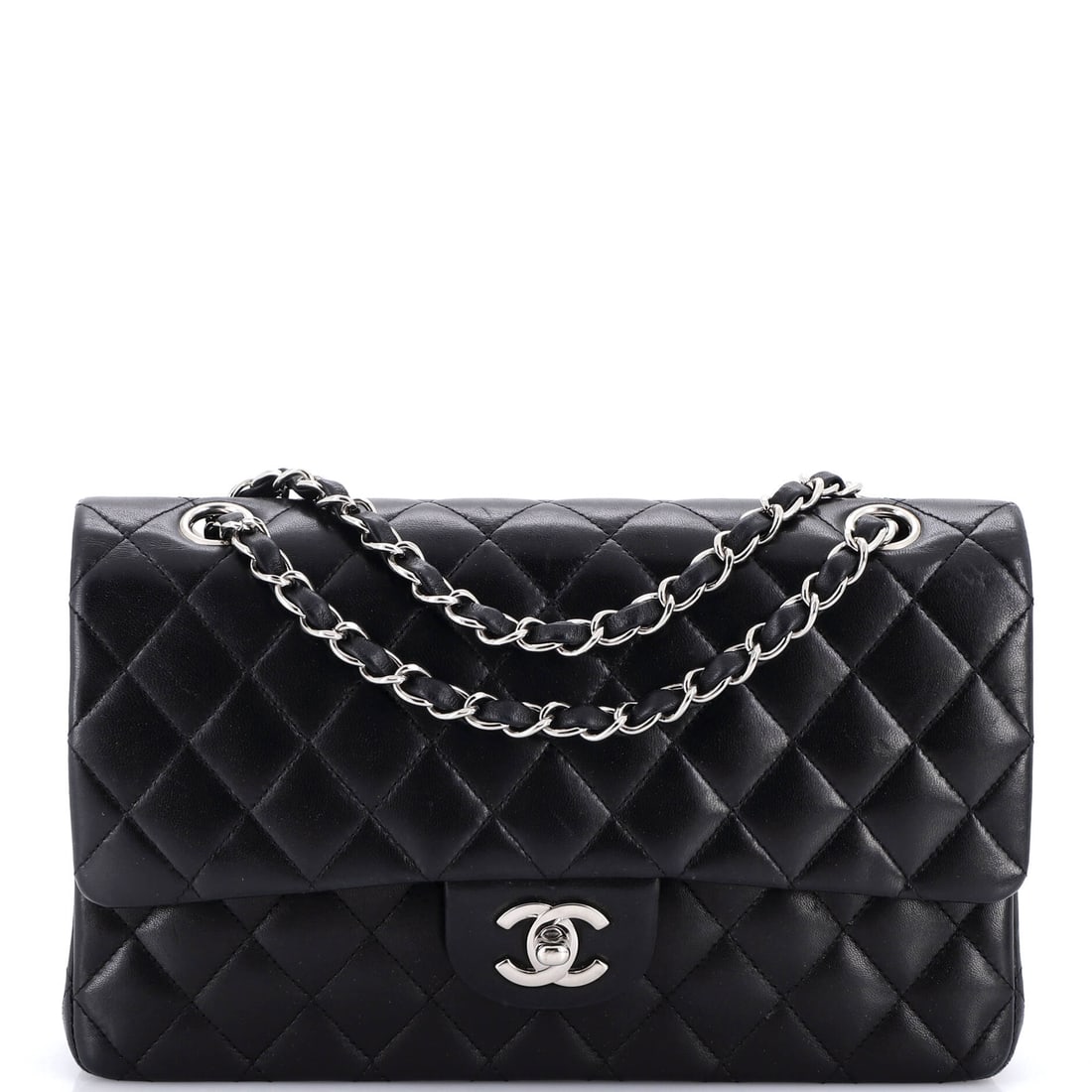 Chanel Classic Double Flap Bag Quilted Lambskin Medium (1 of 9)
