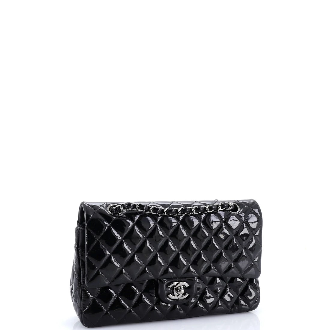 Chanel Resin and Pearl CC Full Flap Bag Quilted Calfskin Small: The Chanel Resin and CC Full Flap Bag sets the tone for this lot with a shape collectors recognize instantly, rendered in quilted calfskin leather. The Small format strikes a versatile middle ground i