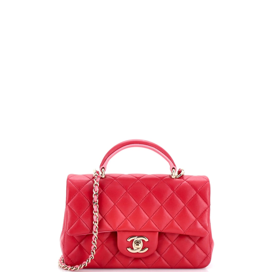 Chanel Classic Double Flap Bag Quilted Lambskin Jumbo: From Chanel, the Double Flap Bag arrives with the poise of a design that knows exactly what it is, rendered in quilted lambskin leather. Presented in the Classic size for an easy, everyday footprint. 