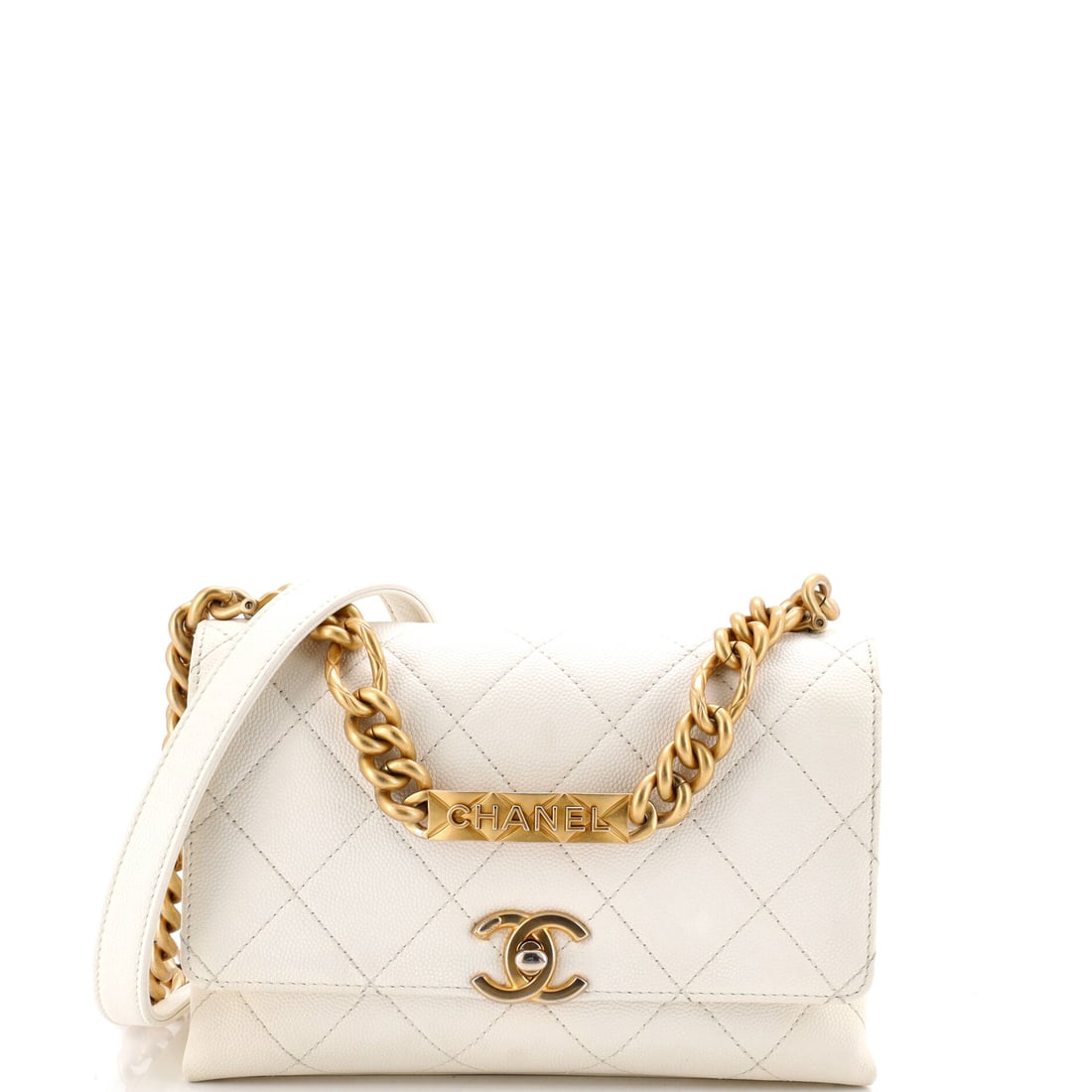 Chanel Reissue 2.55 Flap Bag Quilted Aged Calfskin 224: The Chanel Reissue 2.55 Flap Bag Aged 224 sets the tone for this lot with a shape collectors recognize instantly, rendered in quilted calfskin leather. At approximately 5 by 7.5 by 3 inch, the scale i