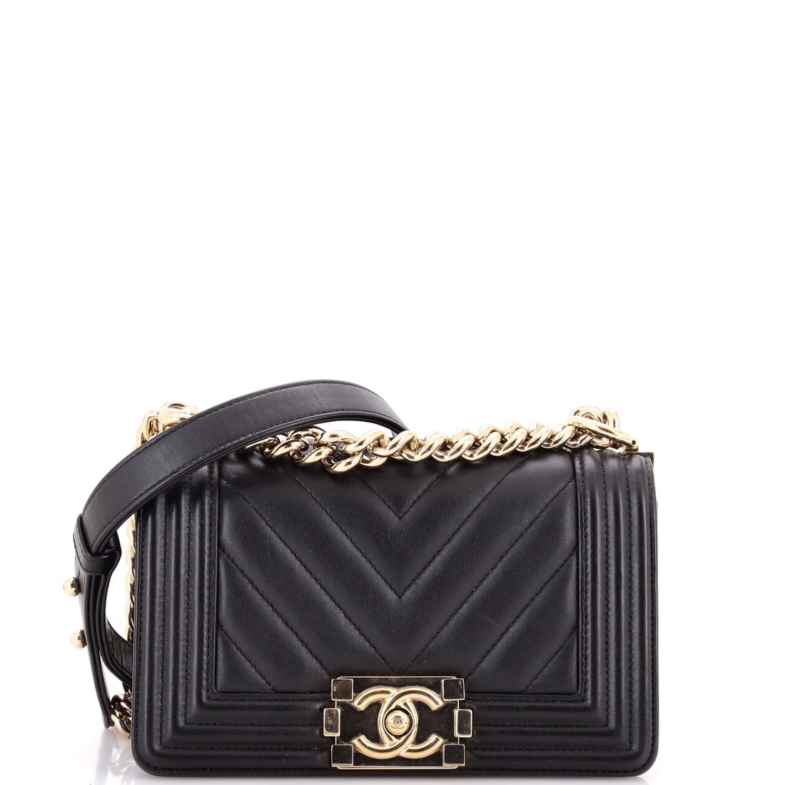 Chanel Boy Flap Bag Quilted Caviar Small: Crisp and self-assured, the Chanel Boy Flap Bag wears its house identity without raising its voice, rendered in quilted caviar leather. The Small format strikes a versatile middle ground in the line.