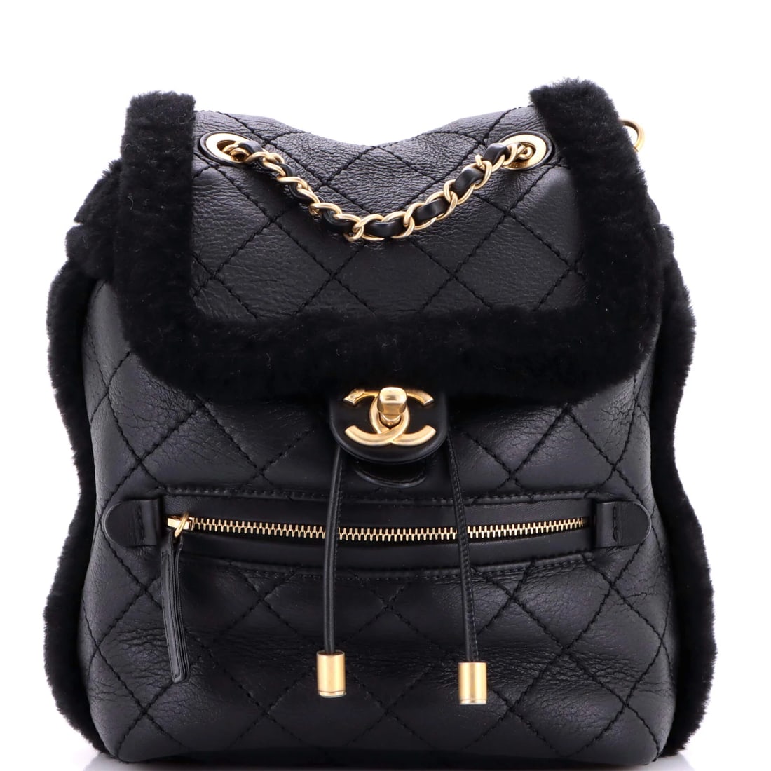 Chanel So Black Reissue 2.55 Flap Bag Quilted Aged Calfskin 226 (1 of 2)