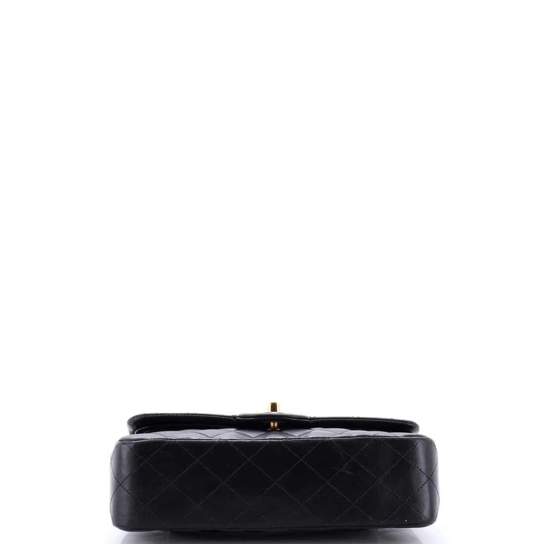 Chanel Vintage Classic Single Flap Bag Quilted Lambskin Jumbo: Presented here is the Chanel Vintage Single Flap Bag, a piece whose form and house identity register at a glance, rendered in quilted lambskin leather. It comes in the Classic size, a scale that place
