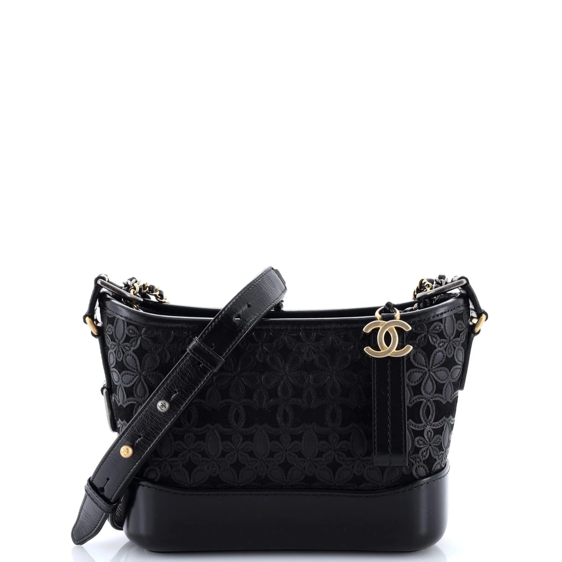 Chanel Gabrielle Hobo with Logo Handle Quilted Aged Calfskin Medium: The Chanel Gabrielle Hobo with Logo Handle Aged announces itself through clean architecture and a silhouette that reads clearly from across a room, rendered in quilted calfskin leather. The Medium for