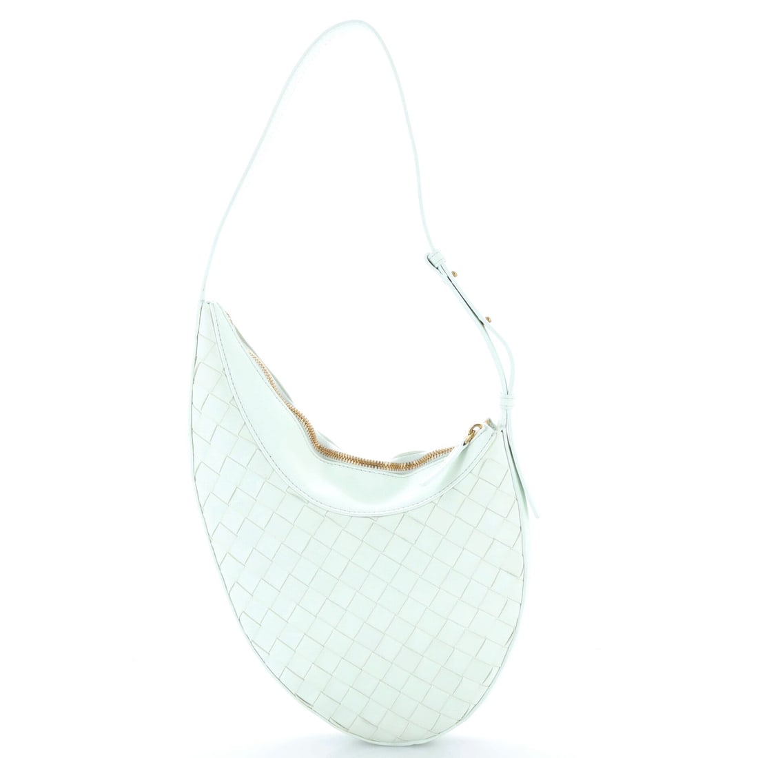 Bottega Veneta Drop Shoulder Bag Intrecciato Nappa: Bottega Veneta Drop Shoulder Bag, Intrecciato nappa. A clean-lined handbag built for everyday carry. 9"W x 12"H x 2"D, so the scale is easy to picture. Grade B - Excellent throughout. Maison de Beaubi