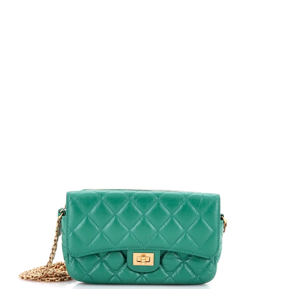 Chanel Reissue 2.55 Flap Phone Holder with Chain Quilted Aged Calfskin (1 of 6)