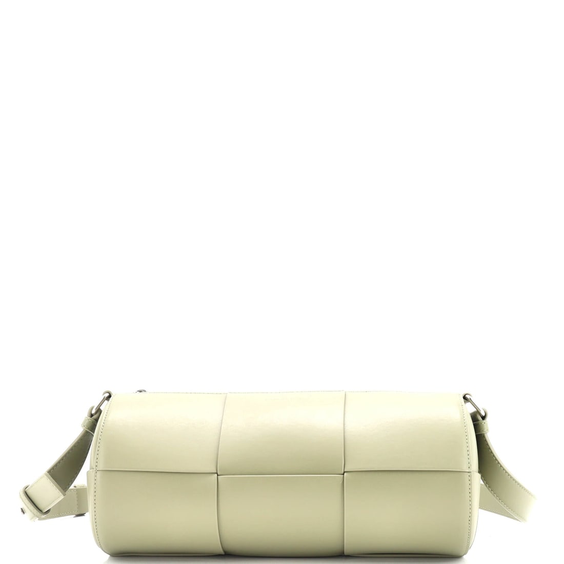 Bottega Veneta Canette Crossbody Bag Maxi Intrecciato Leather: Here, the Bottega Veneta Canette Crossbody Bag. A compact crossbody on a slim strap. 12"W x 5"H x 5"D, so the scale is easy to picture. Presents in Grade B - Excellent condition. Maison de Beaubigonne