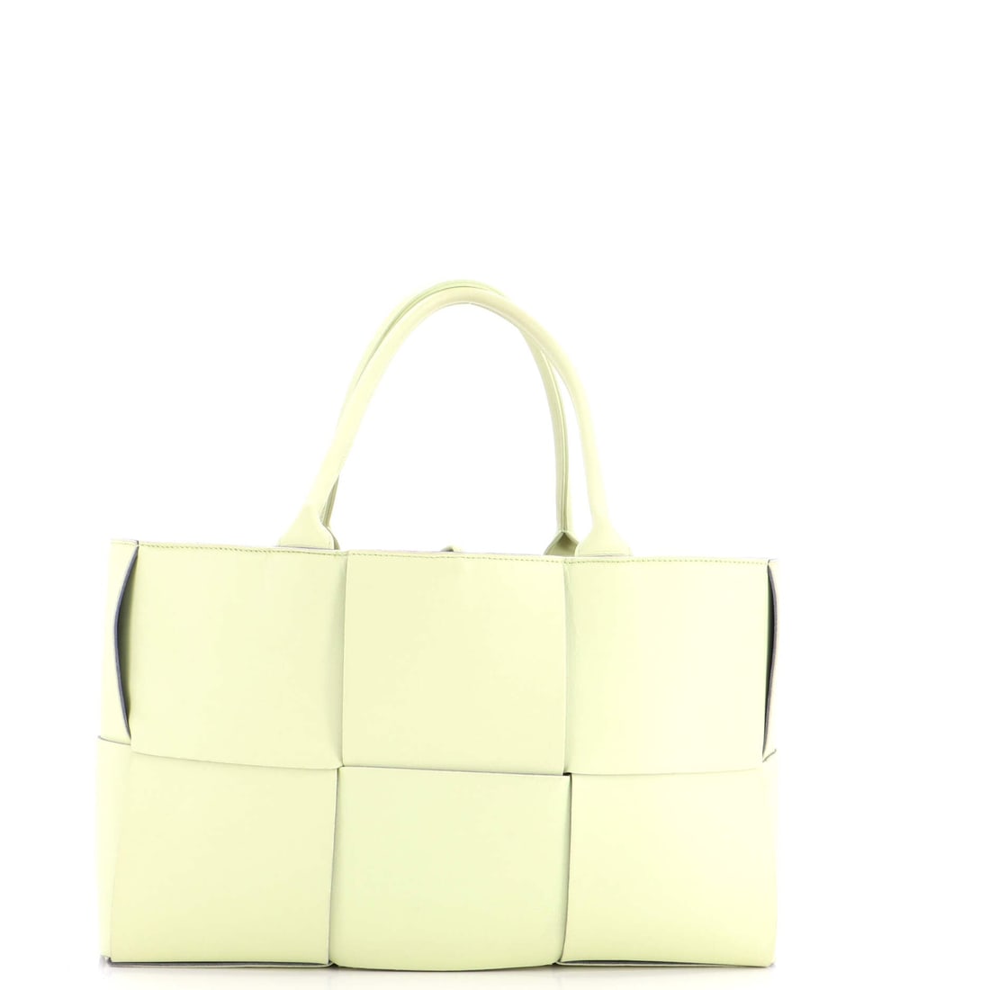 Bottega Veneta Arco Tote Maxi Intrecciato Leather: Bottega Veneta Arco Tote, cut in maxi Intrecciato leather. A clean-lined tote with a structured base and an open, upright body. It measures 14.5"W x 10"H x 5"D, 6.5" handle drop. The kind of bag that 