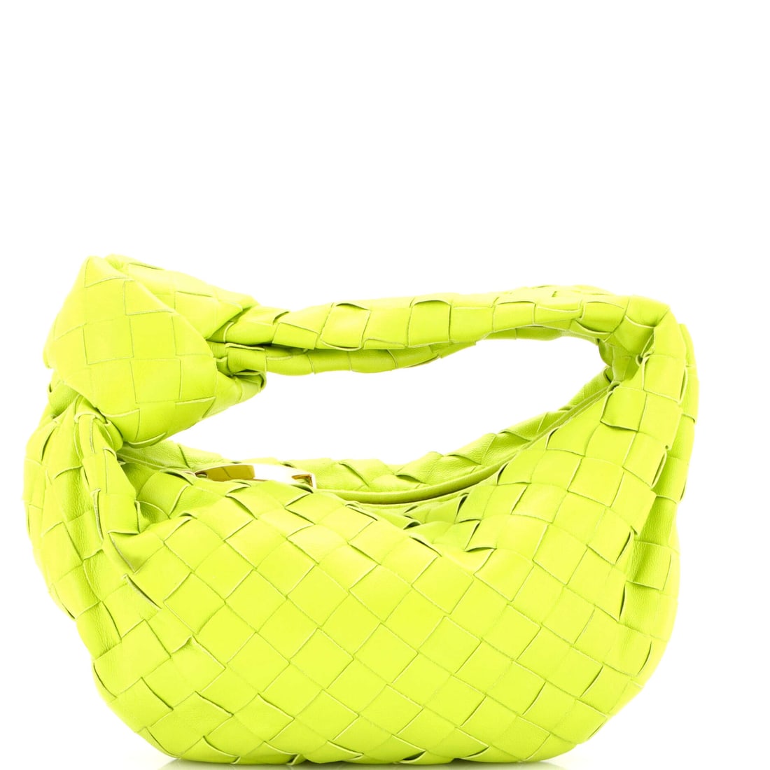 Bottega Veneta BV Jodie Hobo Intrecciato Nappa: Intrecciato nappa defines this Bottega Veneta BV Jodie Hobo. The knotted top handle is the whole signature here, threading through the body for that looped Bottega carry. Footprint is 9"W x 6"H x 2"D,