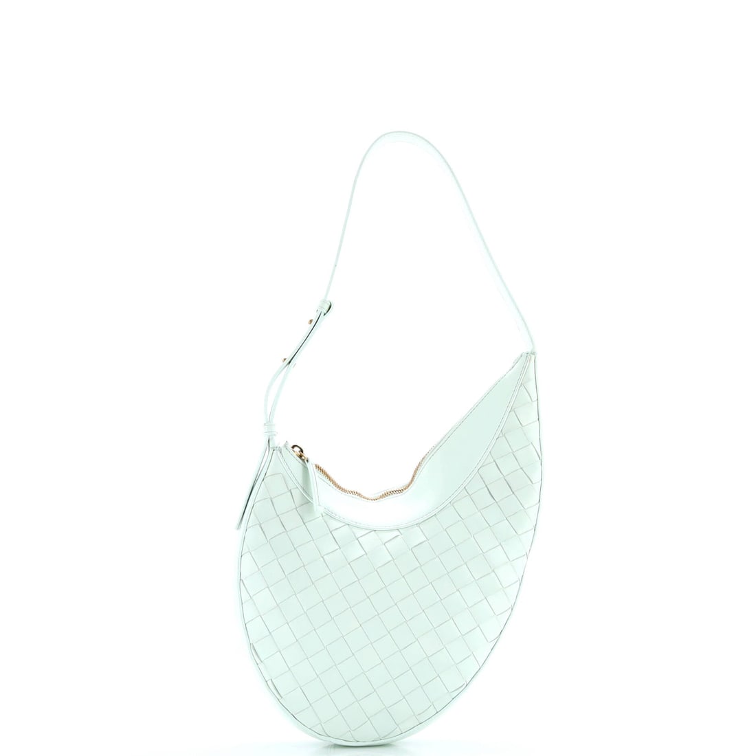 Bottega Veneta Drop Shoulder Bag Intrecciato Nappa: Intrecciato nappa, on a Bottega Veneta Drop Shoulder Bag. A structured day bag that keeps its shape. Measurements run 8"W x 12"H x 2"D. Grade B - Excellent throughout. Maison de Beaubigonne authentici