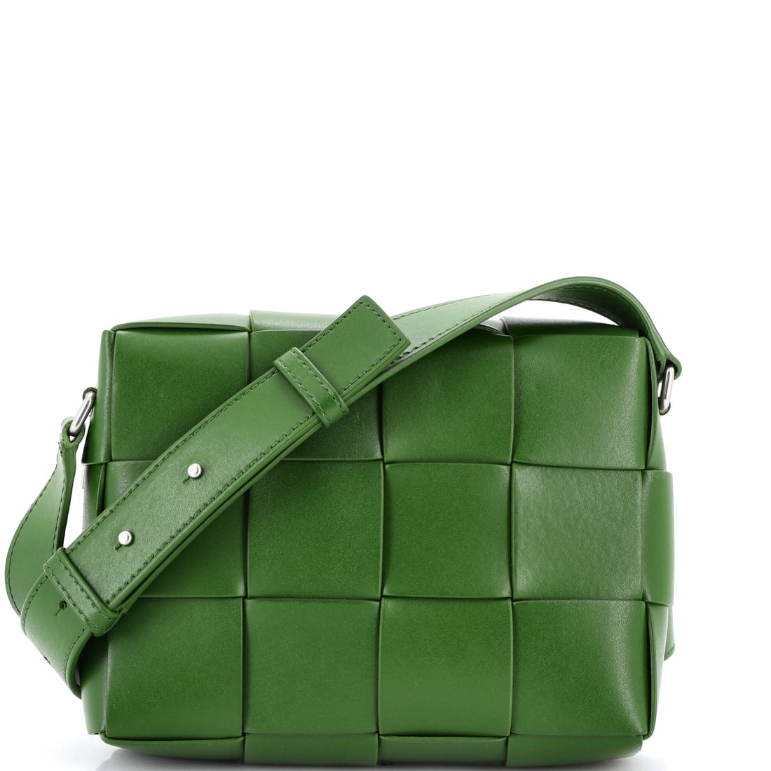 Bottega Veneta Cassette Zip Camera Crossbody Bag Maxi Intrecciato Leather (1 of 8)