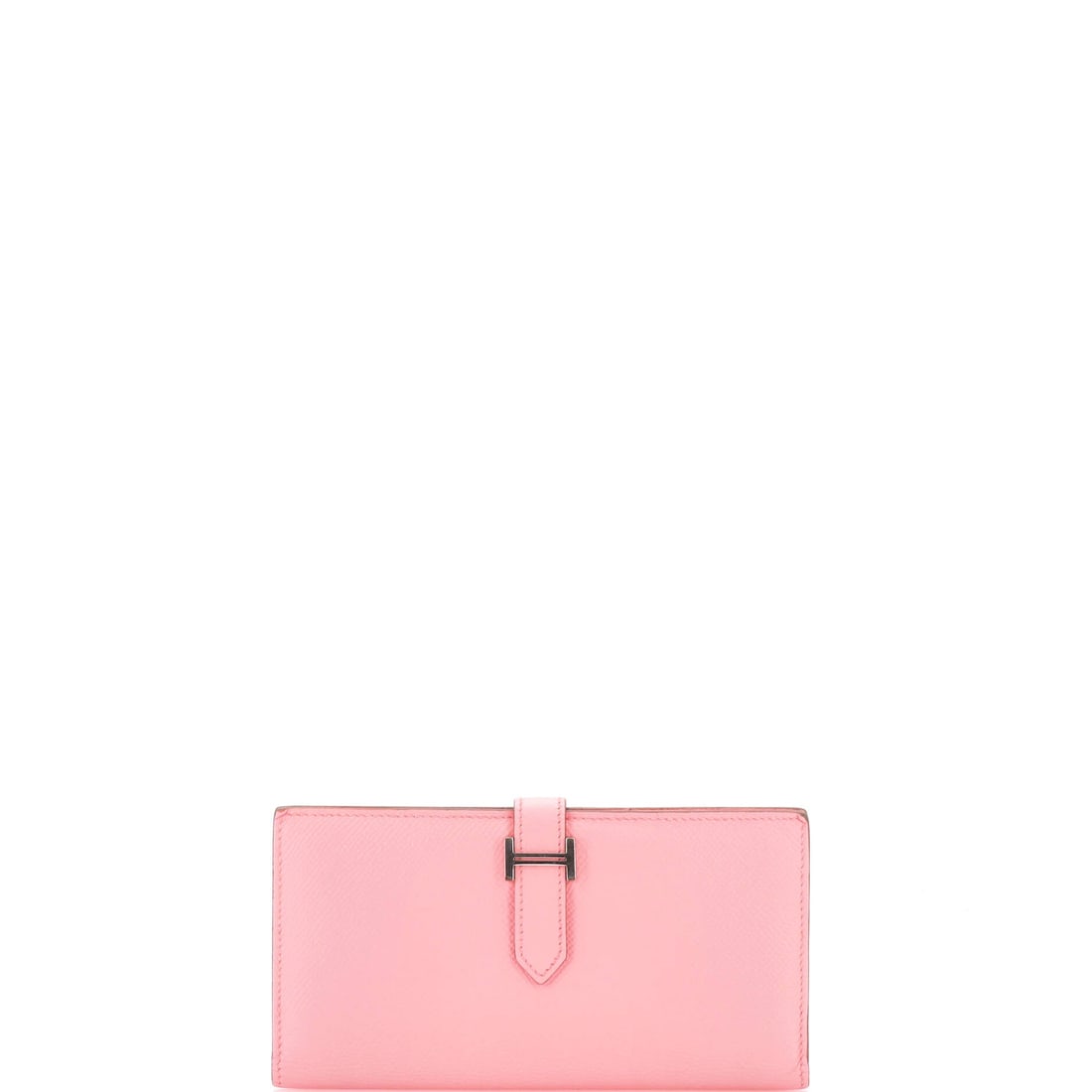 Hermes Bearn Wallet Epsom: Hermes' Bearn Wallet. A folding wallet sized to live in a pocket or a bag. Measurements run 7"W x 3.5"H x 1"D. Offered in Grade C - Very Good condition. Maison de Beaubigonne authenticity guaranteed.