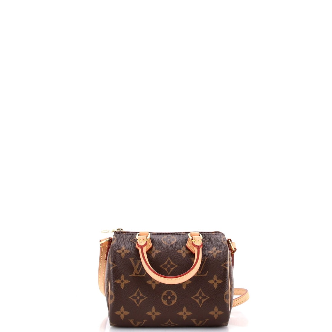 Louis Vuitton Speedy Bandouliere Bag Monogram Canvas: Louis Vuitton Speedy Bandouliere Bag, cut in Monogram canvas. Rounded, top-zip and now strap-ready, it covers errands and travel in one shape. It measures 6"W x 4"H x 4"D, 2" handle drop and 21" strap