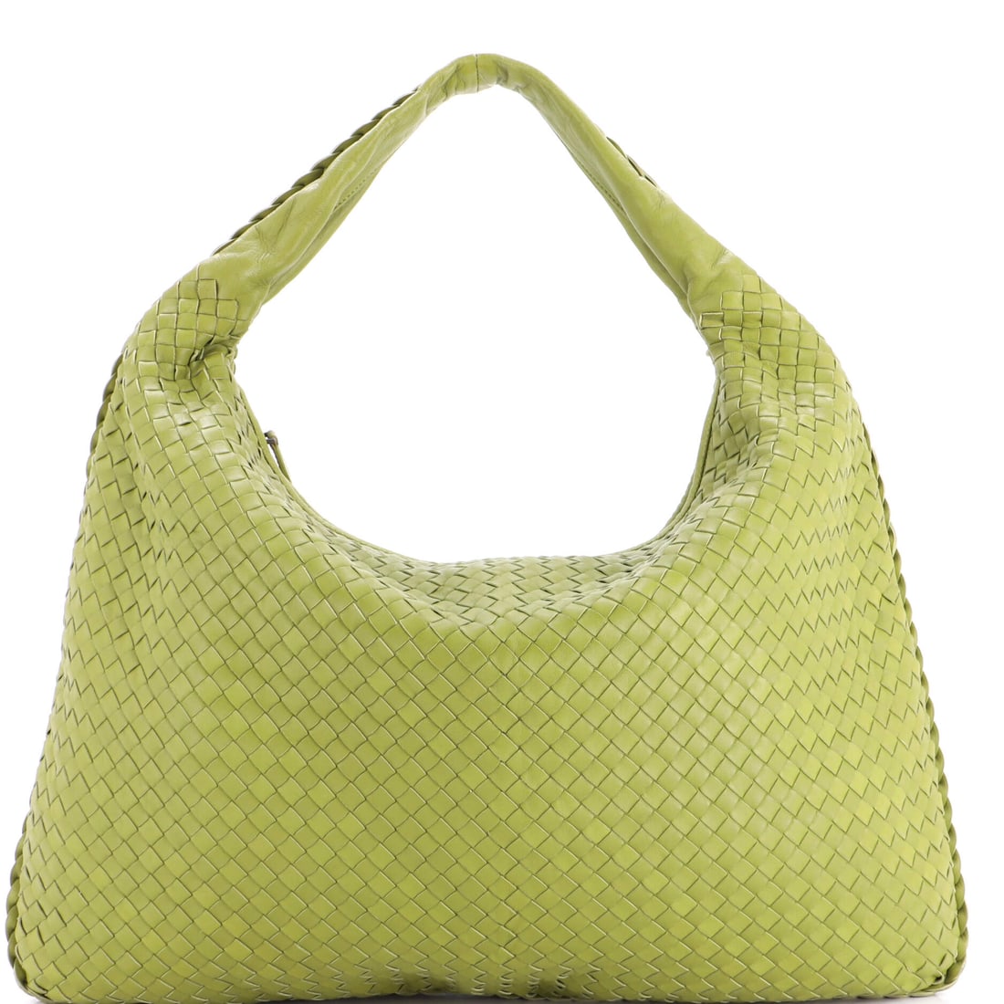 Bottega Veneta Veneta Hobo Intrecciato Nappa: A Bottega Veneta Veneta Hobo in Intrecciato nappa. A soft woven hobo with a long shoulder strap, cut for an easy, draped carry. Dimensions are 20"W x 15"H x 4"D, 10" handle drop. An easy shoulder