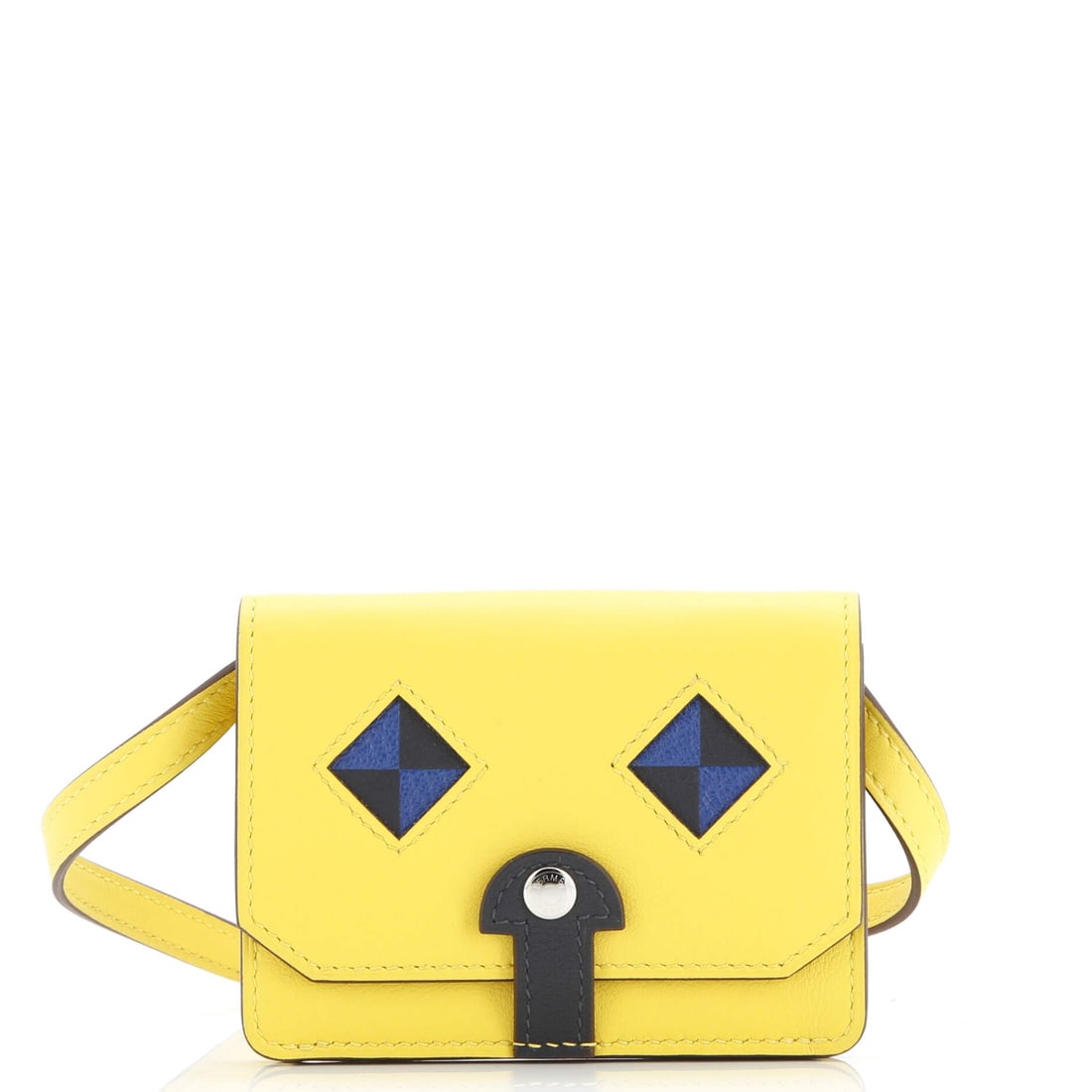 Hermes Chien Card Holder with Strap Swift and Chevre Mysore (1 of 7)